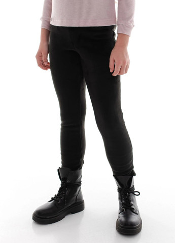 Черные зимние брюки леггинсы утепленные для девочки 9195 116 см черный 69205 Suzie