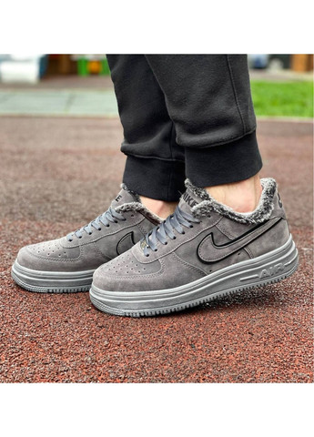 Серые зимние зимние кроссовки No Brand