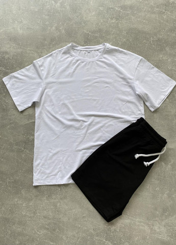 Комбінований літній комплект футболка + шорти oversize + кепка Vakko