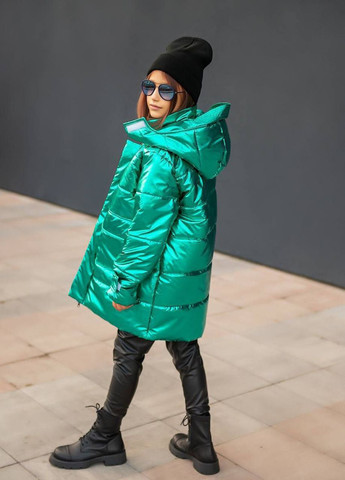 Изумрудная зимняя куртка зимняя popluzhnaya