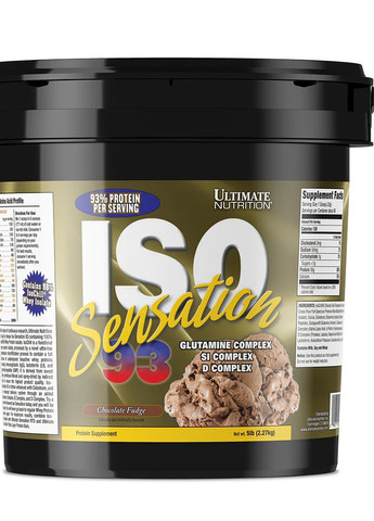 Iso Sensation 93 2270 g /71 servings/ Chocolate Fudge Ultimate Nutrition (257440429)