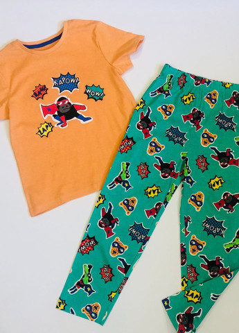 Комбинированная всесезон набор из двух пижамок мальчику футболка + брюки Primark