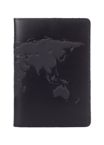 Чорна обкладинка для паспорта зі шкіри HiArt PC-02-S19-4205-T001 Чорний Hi Art (268371306)