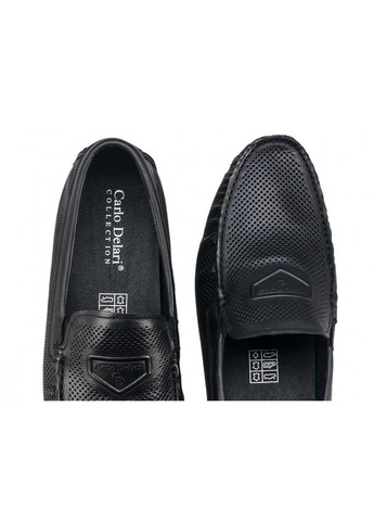 Черные мокасины Carlo Delari