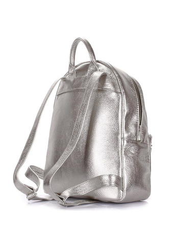 Жіночий рюкзак зі шкіри Xs срібло PoolParty (262892226)