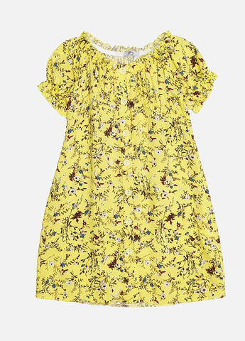 Жёлтое платье для девочки цвет желтый цб-00217661 Mevis (259466500)