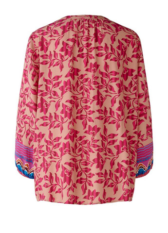 Комбинированная демисезонная женская блуза разные цвета на запах Oui