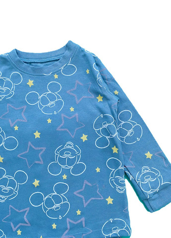 Синя піжама (лонгслів+ штани) Disney