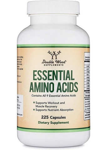 Double Wood Essential Amino Acids 225 Caps Double Wood Supplements (258499782)