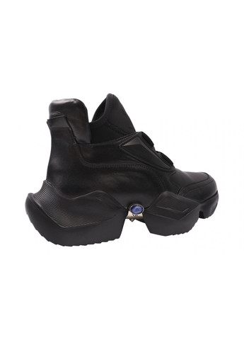 Чорні кросівки жіночі натуральна шкіра, колір чорний Molly Bessa 236-20DK