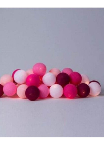 Гірлянда тайські ліхтарики CBL Рожева 20 кульок, 2.5 м Cotton Ball Lights (257975597)