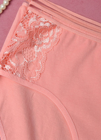 Труси жіночі напівбатальні рожевого кольору Let's Shop (270934959)