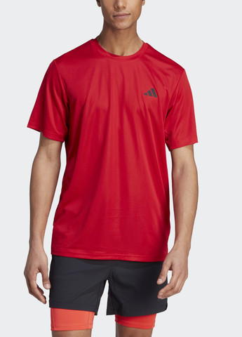 Красная футболка для тренировок train essentials adidas