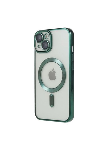 Чохол-накладка TPU для Apple iPhone 15 з MagSafe та захистом камери Green No Brand (278017899)