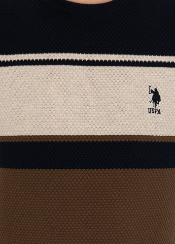 Коричневый свитер мужской U.S. Polo Assn.