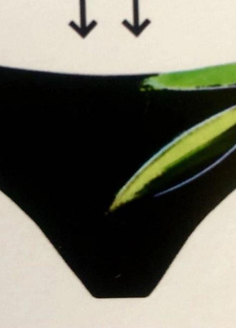 Чорний купальник бандо c пуш ап +2 naomi (bpsg\030) черно-зеленй Toccata