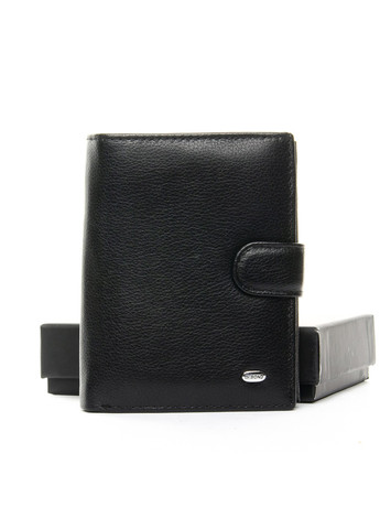 Чоловічий шкіряний чорний гаманець Classik dr.Bond MS-14 black Dr. Bond (261551095)