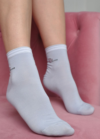 Шкарпетки жіночі стрейч блакитного кольору розмір 36-41 Let's Shop (271665175)
