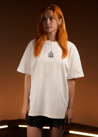 Oversize футболка «Тризуб F16» с надписью Ukraine сзади унисекс Ісландія merch shop (266695733)