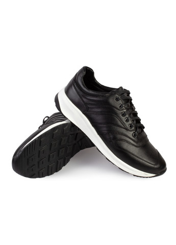 Черные демисезонные кроссовки мужские бренда 9200376_(1) ModaMilano