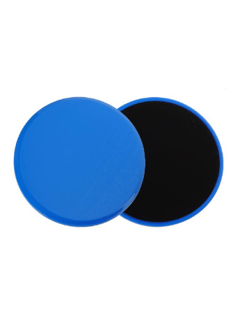 Набор глайдинг дисков тренажеров для фитнеса тренировок скольжения 2 шт (473878-Prob) Синие с черным Unbranded (256704793)