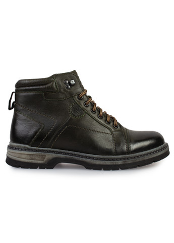 Зеленые зимние ботинки мужские бренда 9501073_(1) ModaMilano