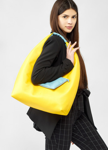 Жіноча сумка HOBO L жовто-блакитна Sambag (259040447)