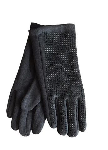 Жіночі розтяжні рукавички Чорні 195S1 с BR-S (261771553)