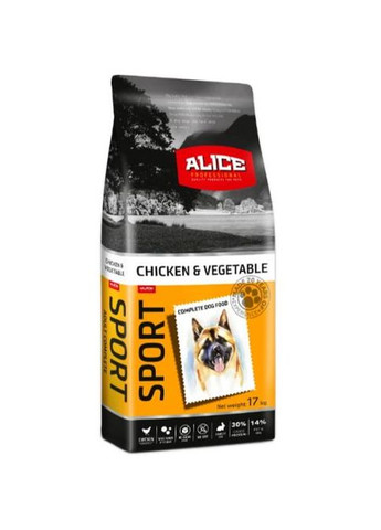 Professional Adult Sport Chicken Vegetables курица и овощи, премиальный корм для собак, 17 кг. Alice (275924824)
