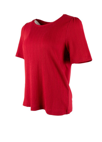 Червона літня жіноча футболка tough chic 001391 Street One