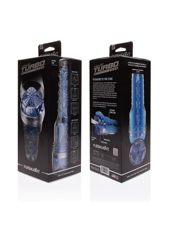 Мастурбатор Fleshlight Turbo Core Blue Ice, оральний секс (глибоке горло) ADDICTION (258261696)