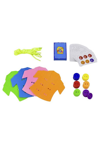 Настольная игра - "Шнуровка и Пуговица" цвет разноцветный ЦБ-00239158 Fun Game (271824845)