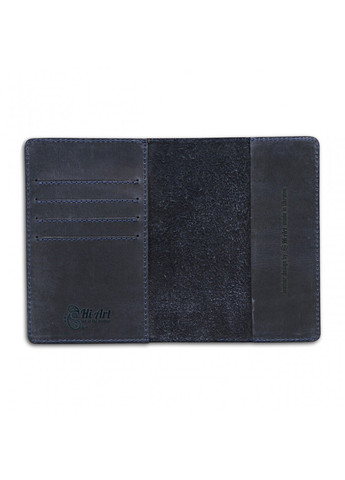 Обкладинка для паспорта зі шкіри HiArt PC-02-S19-4013-T004 Синій Hi Art (268371369)