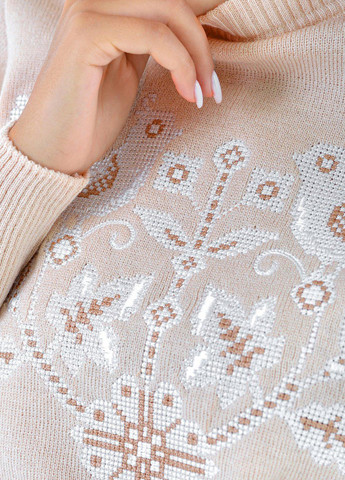 Бежевый светри светр з вишивкою (11034)18723-821 Lemanta