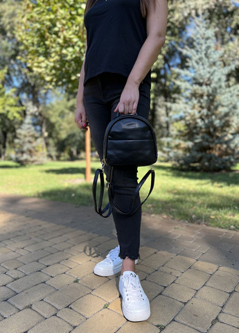 Жіночий рюкзак Leo чорний No Brand (272154617)