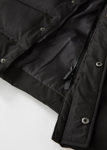 Чорна зимня зимова куртка для хлопчика 3121753800 Zara