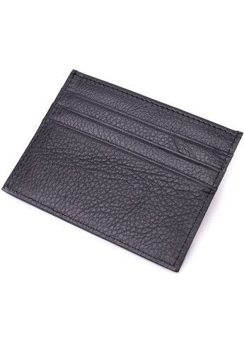 Стильний кард-кейс із натуральної шкіри 22447 Чорний st leather (277980536)