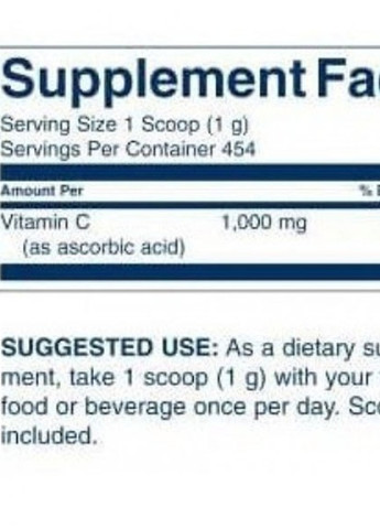 Pure Vitamin C 454 g Unflavored Swanson (256724687)