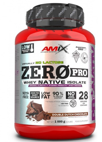 ZeroPro Protein 1000 g /29 servings/ Double Dutch Chocolate Amix Nutrition (257306795)