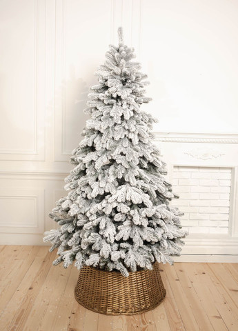 Штучна лита ялинка Засніжена 2.30м з підставкою на 30% більше гілочок Gold АНДОРА (269341293)