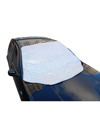 Чехол накладка накидка защитный экран на лобовое стекло машины автомобиля с магнитами 120х160 см (475729-Prob) Серая Unbranded (270827888)