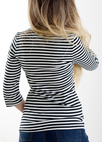 Белый женский жакети светр в смужку (ут000013308) Lemanta -