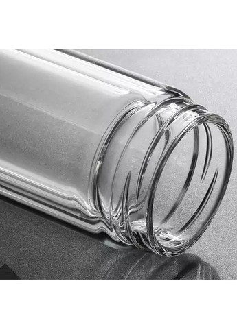 Скляна пляшка з подвійними стінками, датчиком тепла Tee 350 мл, срібло More (269462827)