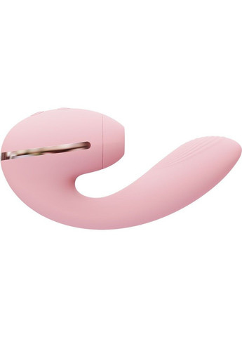 Вакуумный вибратор Tina Mini Pink, вагинально-клиторальный KisToy (257203308)