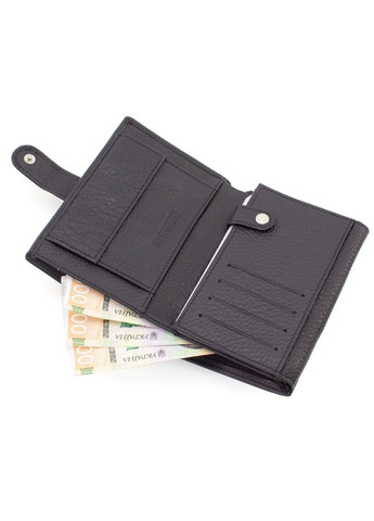 Мужское портмоне из натуральной кожи с секцией для документов 10х14 M1 (21586) черный Marco Coverna (259737028)