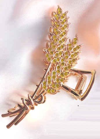 Заколка краб для волосся "Колоски Життя 2", золотистий Анна Ясеницька (264835933)