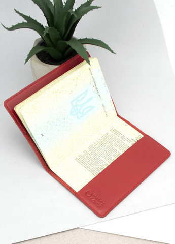 Подарунковий набір №22: обкладинка на паспорт + обкладинка на права (червоний) HandyCover (275998178)