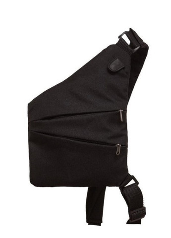 Сумка через плече водовідштовхувальна тканина (рюкзак через плече) месенджер, кобура Чорна Cross body (258629185)