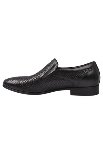 Черные туфли мужские из натуральной кожи, на низком ходу, цвет черный, Basconi