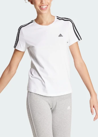 Футболка Essentials Slim 3-Stripes adidas - (259500826)